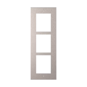 2N® IP Verso – Frame for flush installation, 3 modules – nickel
