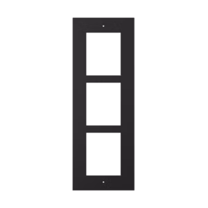 2N® IP Verso – Frame for flush installation, 3 modules – black