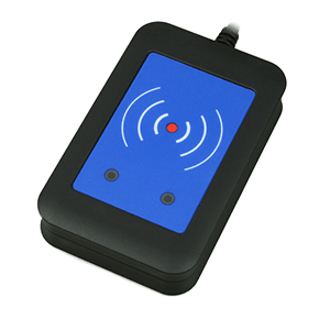External Seos® Compatible RFID reader 13.56MHz + 125kHz – USB interface, PICard compatible