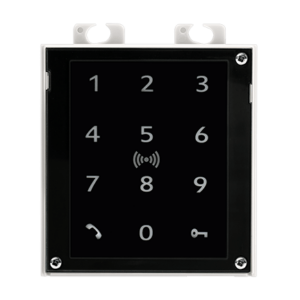 2N® IP Verso – Touch keypad & RFID reader 125kHz, Seos® Compatible 13.56MHz, NFC, PICard compatible