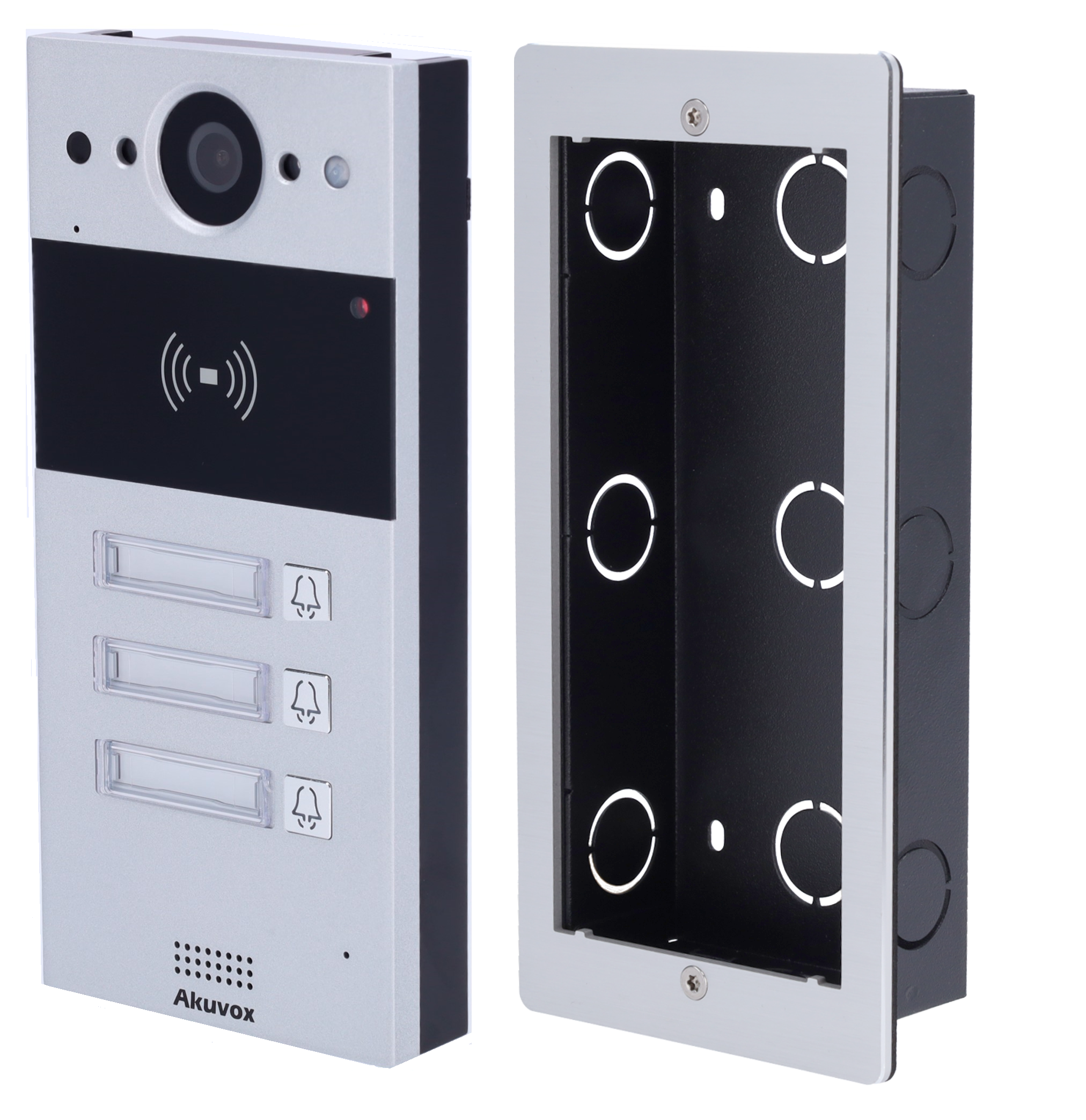 SIP Intercom with Three (3) Buttons (Video & Card reader) - ats-di.com
