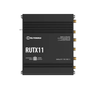 RUTX11 – Industrial Cellular Router
LTE Cat 6, Dual SIM, 4 port Gbit Ethernet, Wave 2 WiFi, BLE